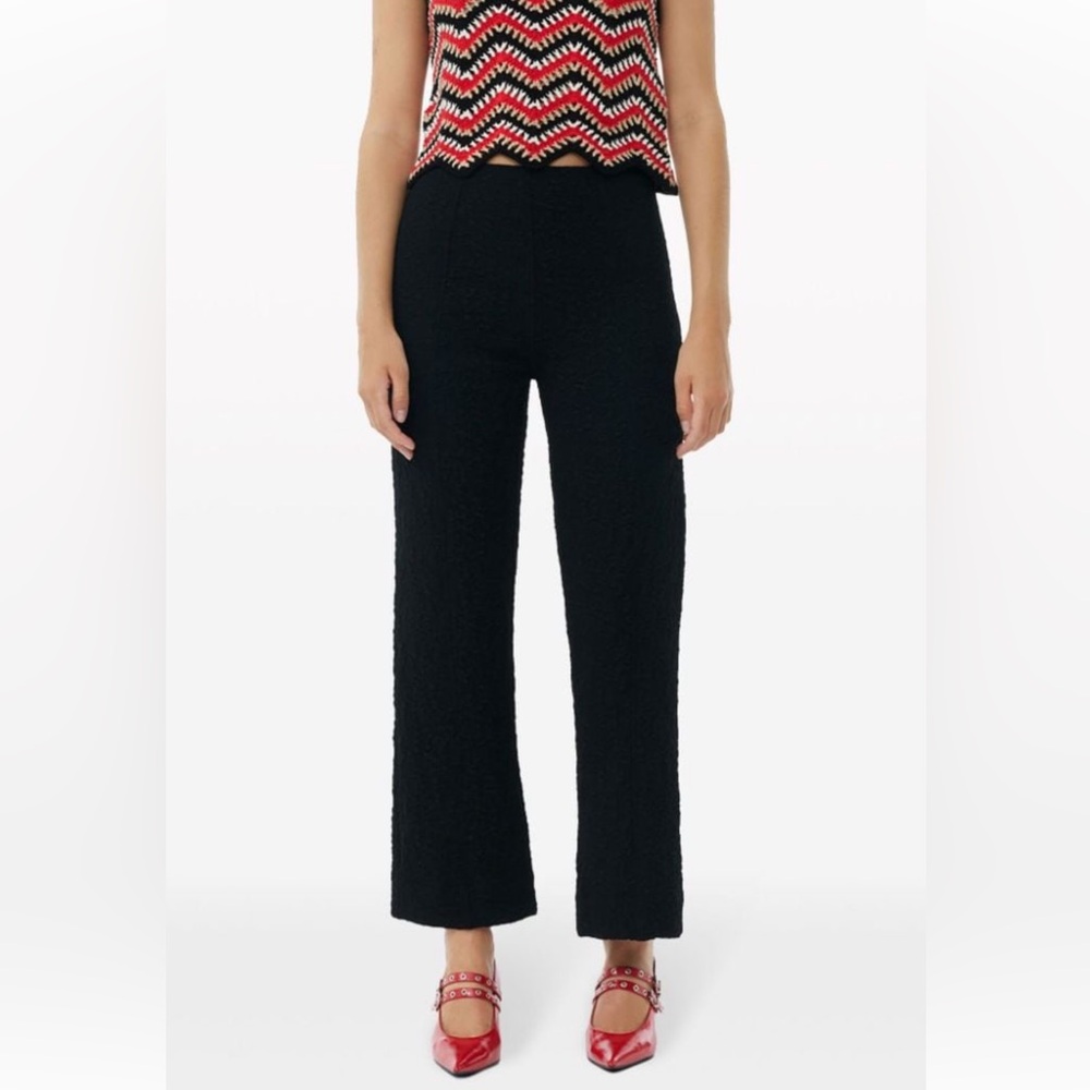 GANNI textured trousers, 38/M unworn
